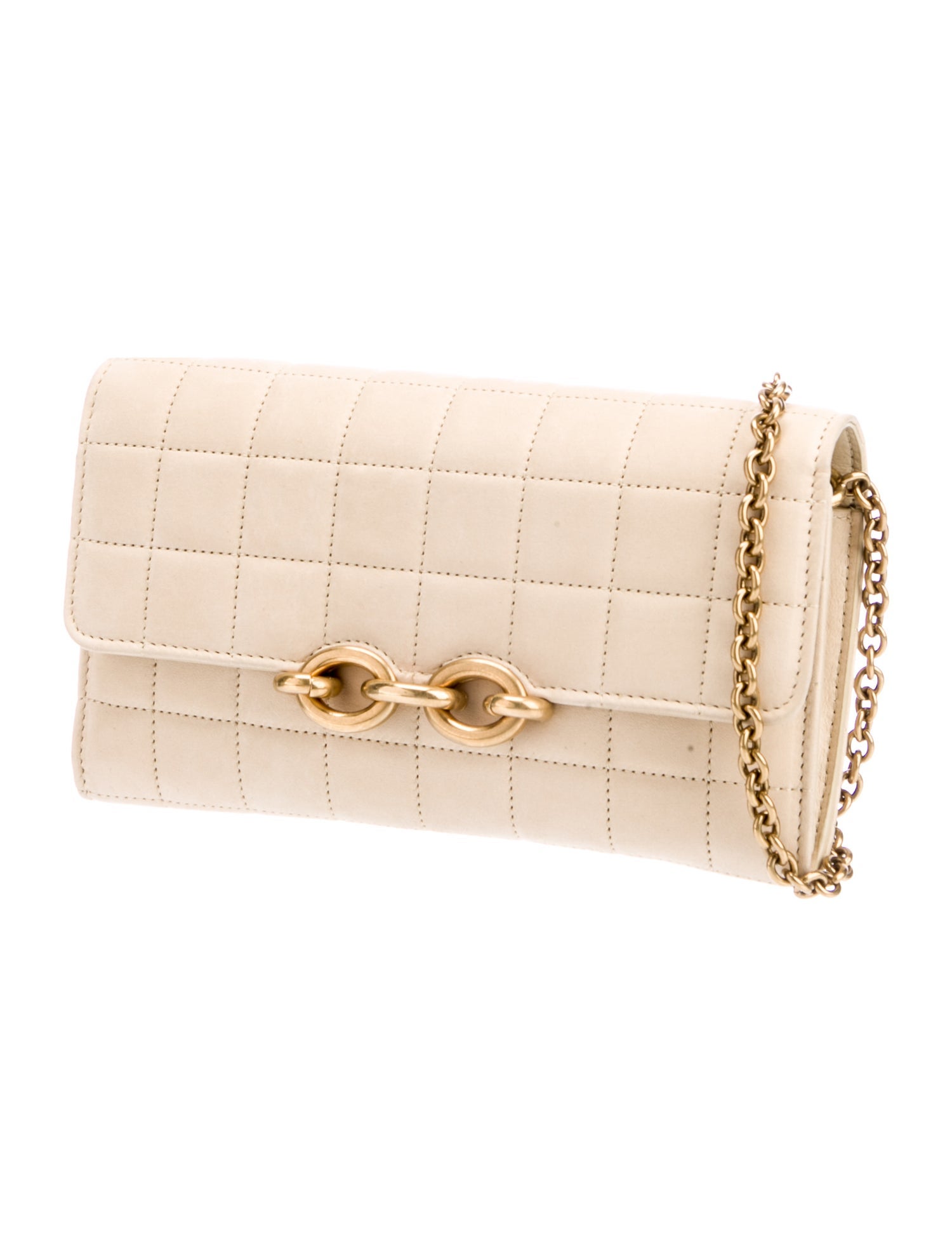 Saint Laurent Nubuck Le Maillon Wallet On Chain 2022